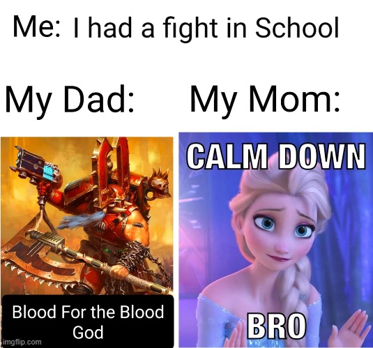Parents react to fighting | image tagged in memes,funny,fighting,relatable memes,school | made w/ Imgflip meme maker
