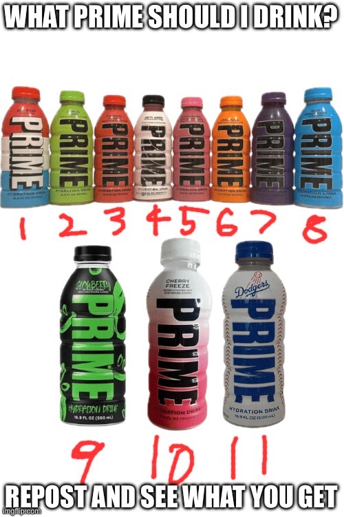 Rate my template | image tagged in what prime should i drink | made w/ Imgflip meme maker