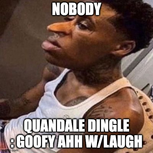 bro who remembers dis? | NOBODY; QUANDALE DINGLE : GOOFY AHH W/LAUGH | image tagged in quandale dingle | made w/ Imgflip meme maker