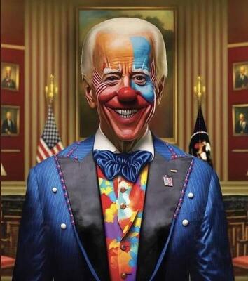 High Quality Biden clown art Blank Meme Template