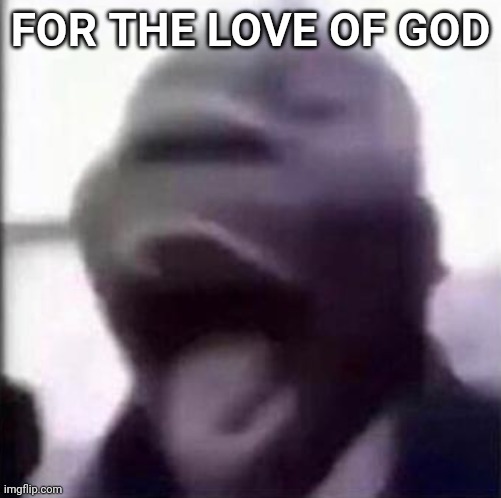 for the love of god another guy screaming | FOR THE LOVE OF GOD | image tagged in for the love of god another guy screaming | made w/ Imgflip meme maker