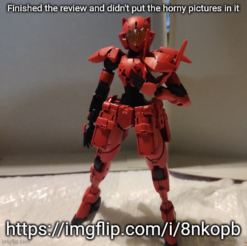 It's technically a 2-in-1 since I also got a weapon set | Finished the review and didn't put the horny pictures in it; https://imgflip.com/i/8nkopb | made w/ Imgflip meme maker