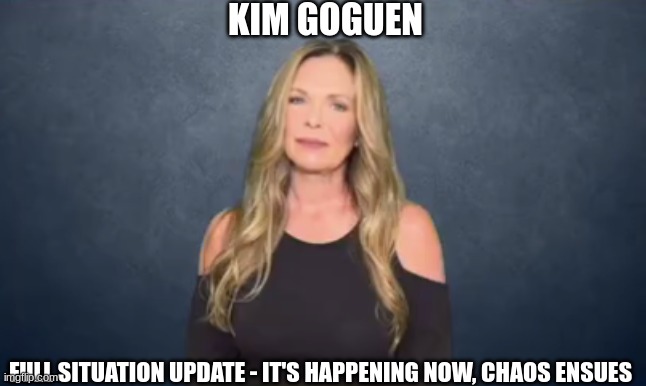 Kim Goguen: Full Situation Update – It’s Happening NOW, Chaos Ensues (Video)