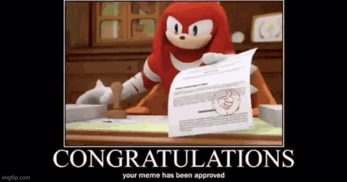 image tagged in knuckles | made w/ Imgflip meme maker