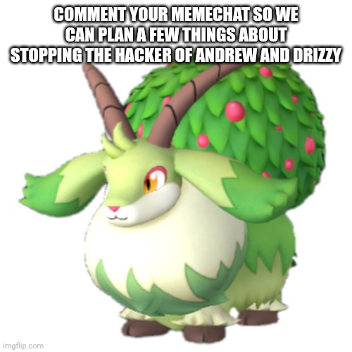 Caprity | COMMENT YOUR MEMECHAT SO WE CAN PLAN A FEW THINGS ABOUT STOPPING THE HACKER OF ANDREW AND DRIZZY | image tagged in caprity | made w/ Imgflip meme maker