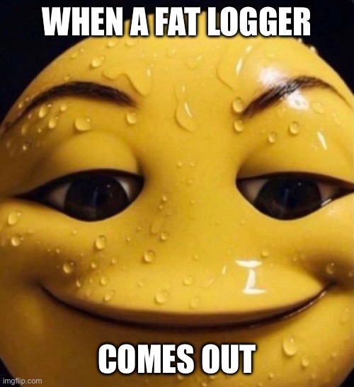 Big Poop bathroom | WHEN A FAT LOGGER; COMES OUT | image tagged in poop,bathroom,emoji | made w/ Imgflip meme maker