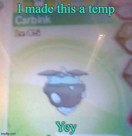 Blurry shiny Carbink | I made this a temp; Yey | image tagged in blurry shiny carbink | made w/ Imgflip meme maker