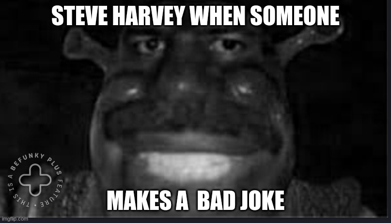STEVE HARVEY WHEN SOMEONE; MAKES A  BAD JOKE | image tagged in fun stream | made w/ Imgflip meme maker