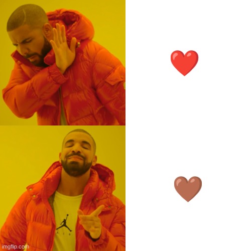 Drake Hotline Bling Meme | ❤ ? | image tagged in memes,drake hotline bling | made w/ Imgflip meme maker