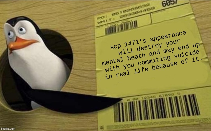 for the furries. | image tagged in kowalski,anti furry,scp | made w/ Imgflip meme maker