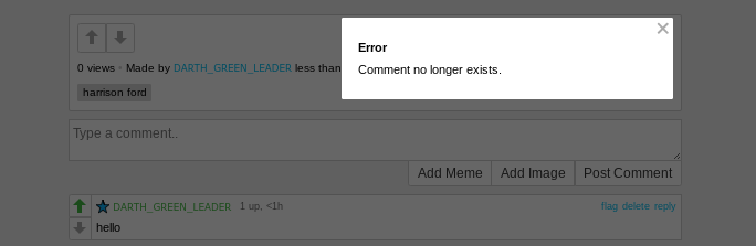 can't comment Blank Meme Template