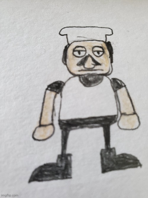 Decided to draw peppino | made w/ Imgflip meme maker