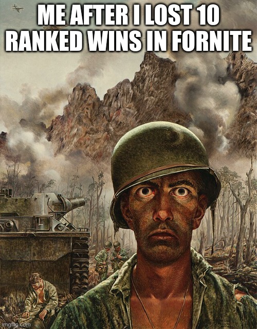 soilder | ME AFTER I LOST 10 RANKED WINS IN FORNITE | image tagged in memes | made w/ Imgflip meme maker