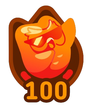 100 Duolingo streak logo Blank Meme Template