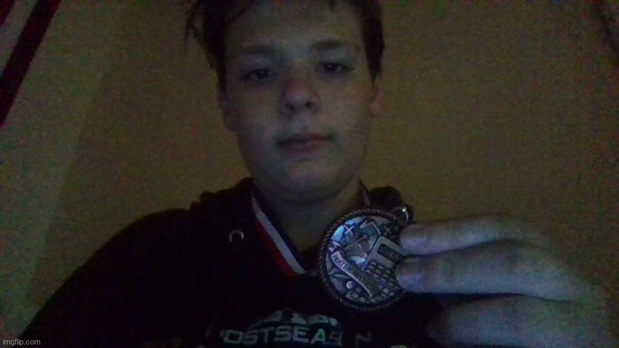I won bronze in a math competition | image tagged in bronze medal,3rd place celebration | made w/ Imgflip meme maker