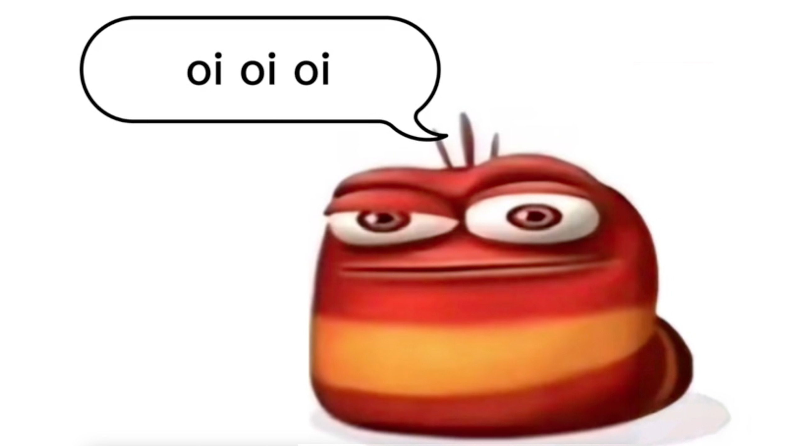 Red Larva Oi Oi Oi Blank Meme Template