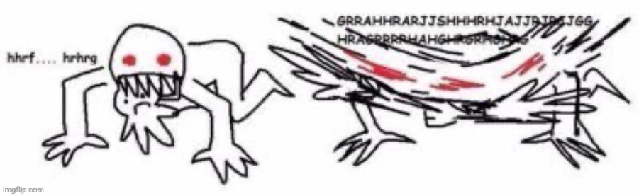 The Hunter when fragile human being | made w/ Imgflip meme maker