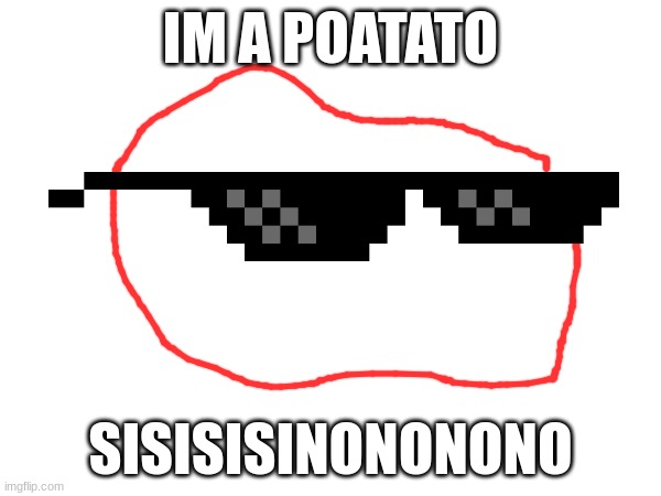 POTATO | IM A POATATO; SISISISINONONONO | image tagged in memes | made w/ Imgflip meme maker