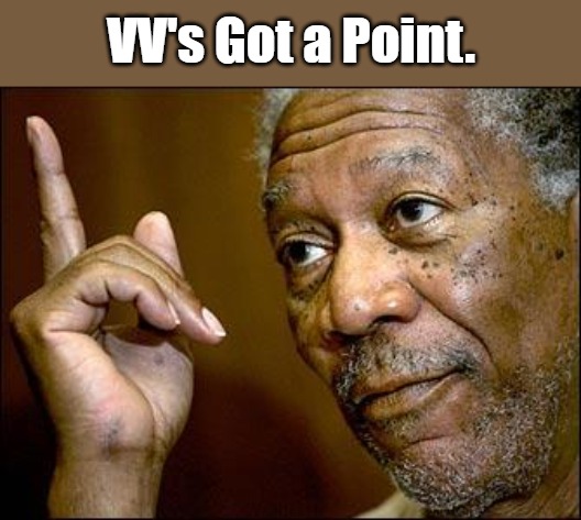 This Morgan Freeman | VV's Got a Point. | image tagged in this morgan freeman | made w/ Imgflip meme maker