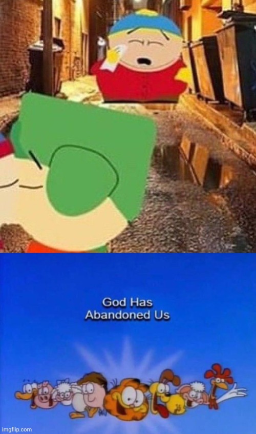 I'm gonna Kay em ess | image tagged in garfield god has abandoned us | made w/ Imgflip meme maker