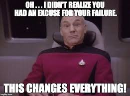 Captain Picard Excuse Star Trek Blank Meme Template