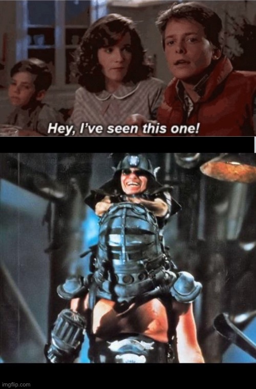 image tagged in hey i've seen this one,master blaster | made w/ Imgflip meme maker