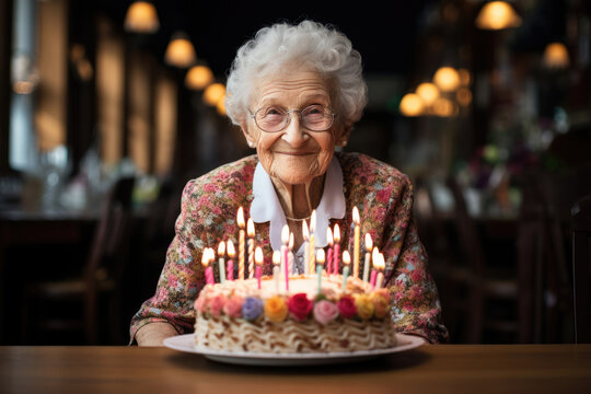 Old Woman Birthday Blank Meme Template