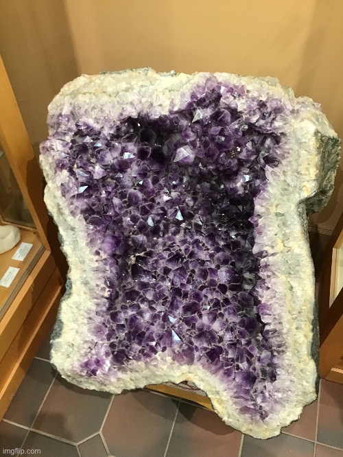 This geode was about the size of a 10 year old curled up in a ball | made w/ Imgflip meme maker