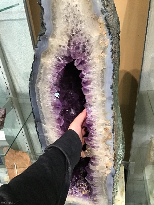 Another geode (yes I know what it looks like no need to make inappropriate comments) | made w/ Imgflip meme maker