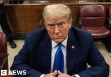 trump contemplating Blank Meme Template