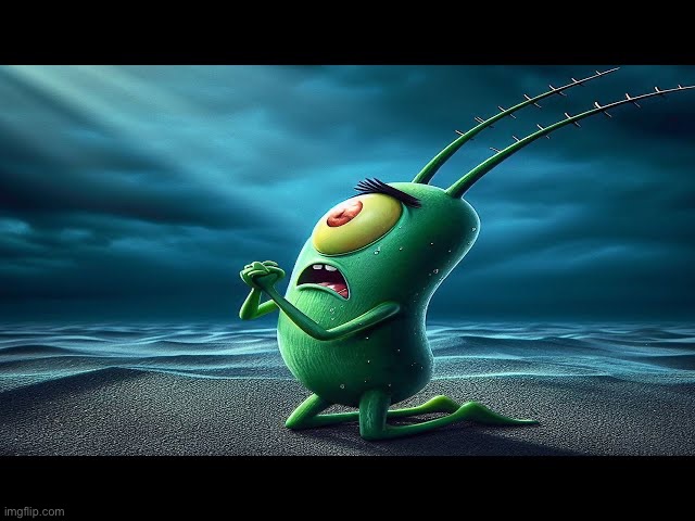 Plankton begs chat making him stop saying dr. jr | made w/ Imgflip meme maker