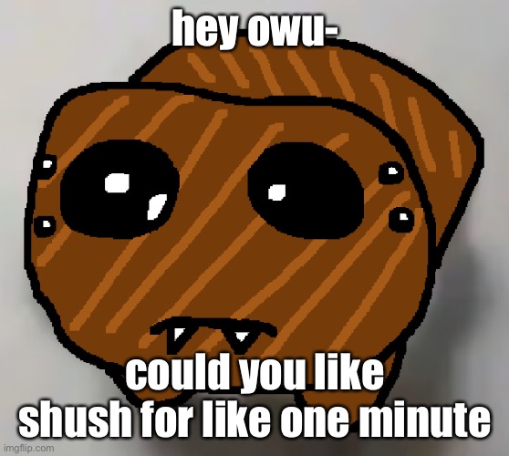 spdr hampter | hey owu-; could you like shush for like one minute | image tagged in spdr hampter | made w/ Imgflip meme maker