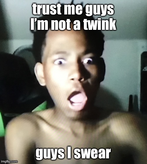 tweaker | trust me guys I’m not a twink; guys I swear | image tagged in tweaker | made w/ Imgflip meme maker