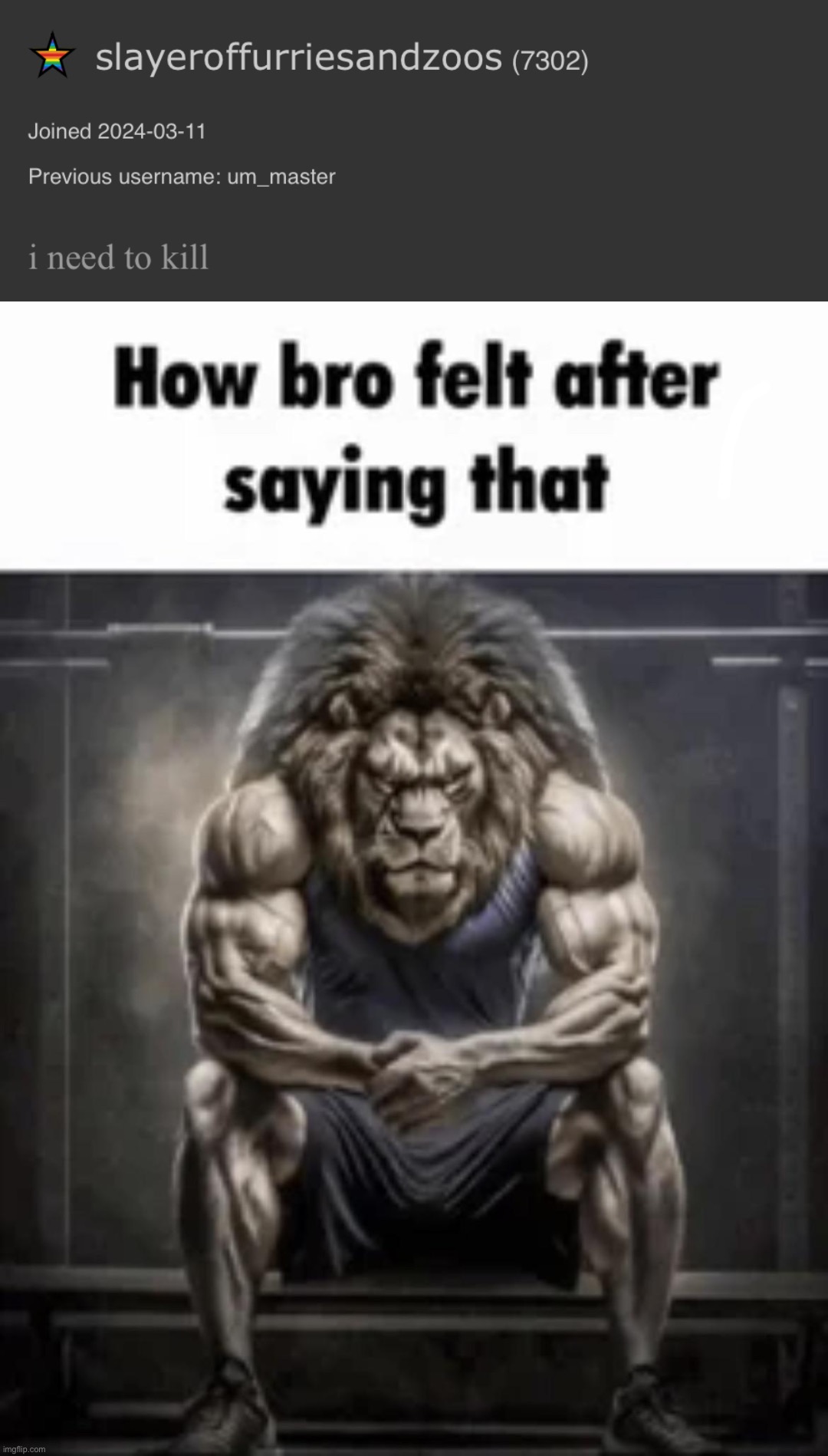 edgelord | image tagged in how bro felt after saying that | made w/ Imgflip meme maker