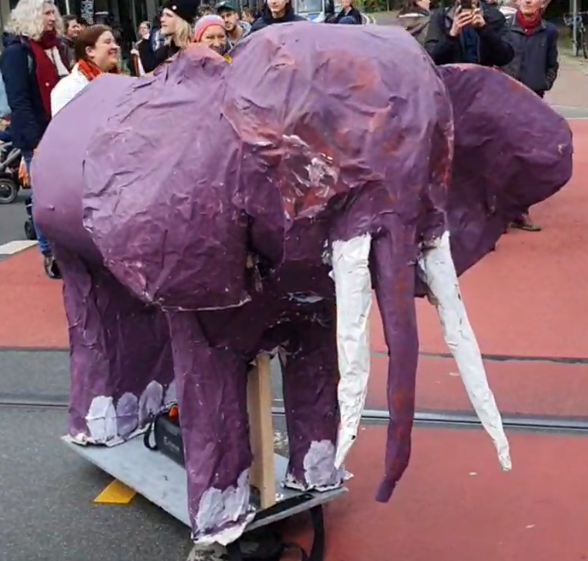 Purple Elefant Blank Meme Template