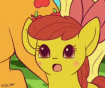 High Quality Surprised AppleBloom G1 Blank Meme Template