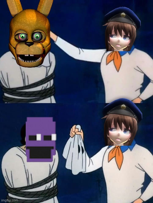 Bill Afton Be Like | image tagged in scooby doo mask reveal | made w/ Imgflip meme maker