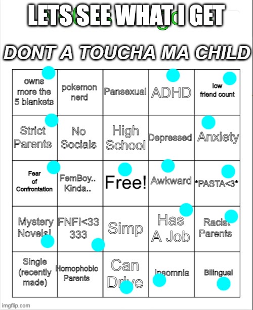 bb | LETS SEE WHAT I GET | image tagged in neons bingo | made w/ Imgflip meme maker