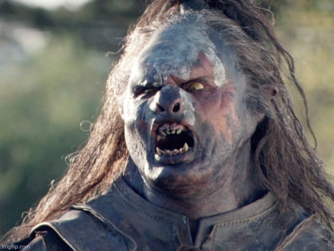 Meat's Back on The Menu Orc | image tagged in meat's back on the menu orc | made w/ Imgflip meme maker