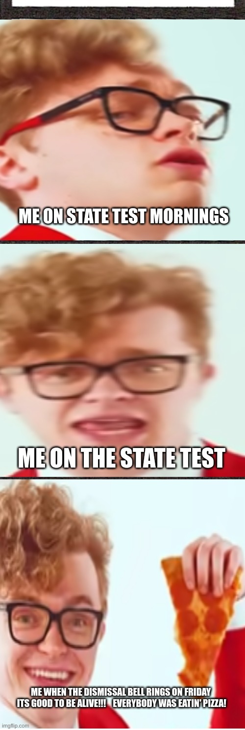 CG5 - Me on mornings in Ohio (We are taking the Ohio state tests right now womp womp) | image tagged in cg5,ohiostatetests,me be like | made w/ Imgflip meme maker