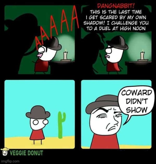 A duel cancelled | image tagged in shadow,comics,comics/cartoons,coward,duel,duels | made w/ Imgflip meme maker