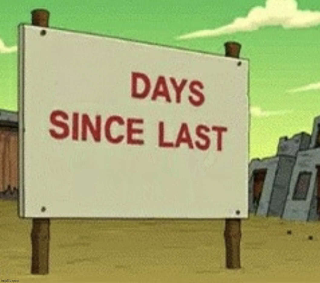 Futurama X Days Since Last Blank Meme Template