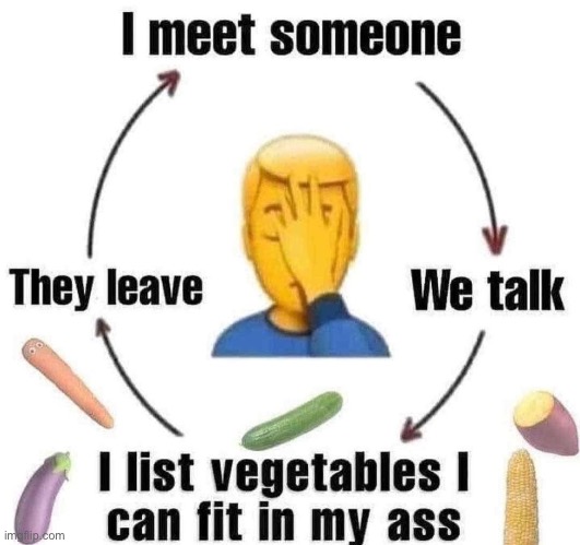 A cucumber can fit my ass | made w/ Imgflip meme maker