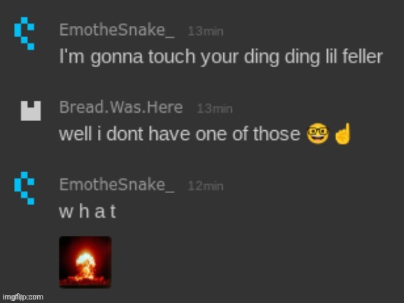 Emosnake and Bread | image tagged in emosnake and bread | made w/ Imgflip meme maker