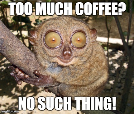 TOO MUCH COFFEE? NO SUCH THING! | made w/ Imgflip meme maker