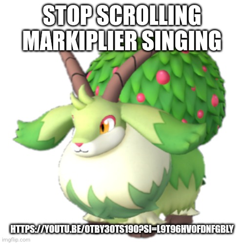 Caprity | STOP SCROLLING MARKIPLIER SINGING; HTTPS://YOUTU.BE/0TBY30TS190?SI=L9T96HV0FDNFGBLY | image tagged in caprity | made w/ Imgflip meme maker