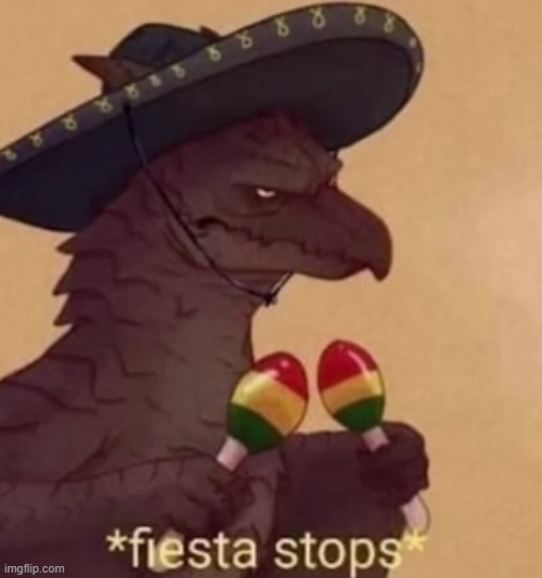 fiesta stops | image tagged in fiesta stops | made w/ Imgflip meme maker