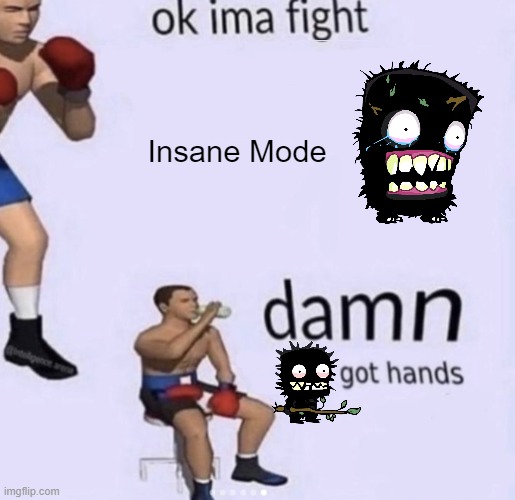 Recently made it past this boss, still a pain to beat | Insane Mode | image tagged in damn got hands,castle crashers | made w/ Imgflip meme maker