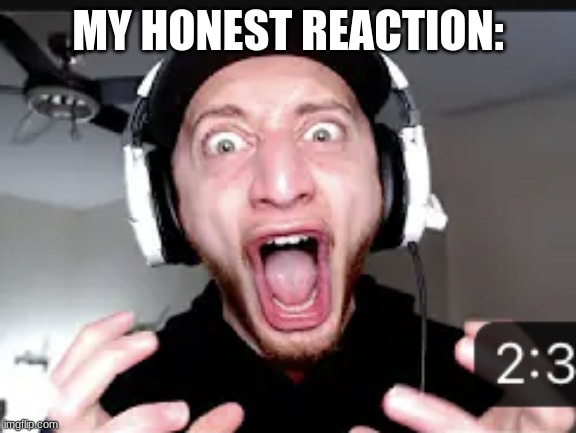 MY HONEST REACTION: | image tagged in the hell | made w/ Imgflip meme maker