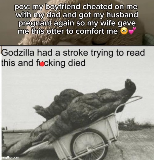 Ok what in the actual f | image tagged in godzilla | made w/ Imgflip meme maker